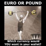 euro pond in balans